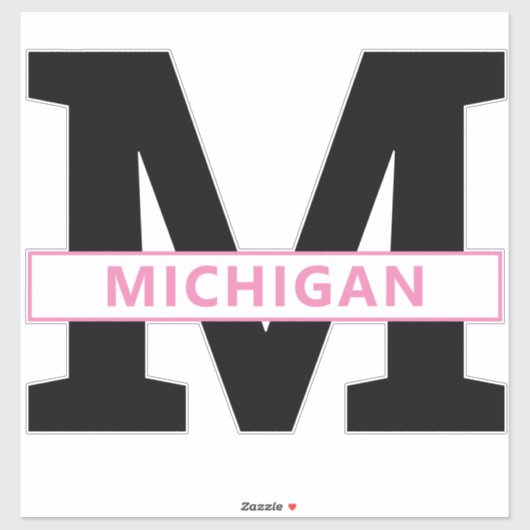 Sticker Michigan (Feuille)