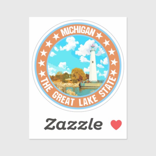 Sticker Michigan (Feuille)