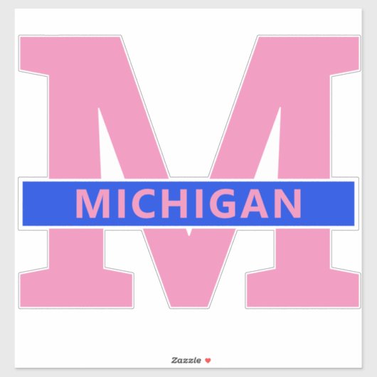 Sticker Michigan (Feuille)