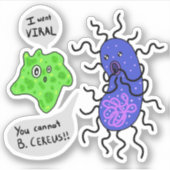 Sticker Microbes Virales (Devant)