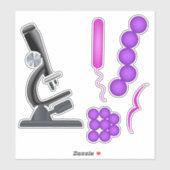 Sticker Microbiologie (Feuille)