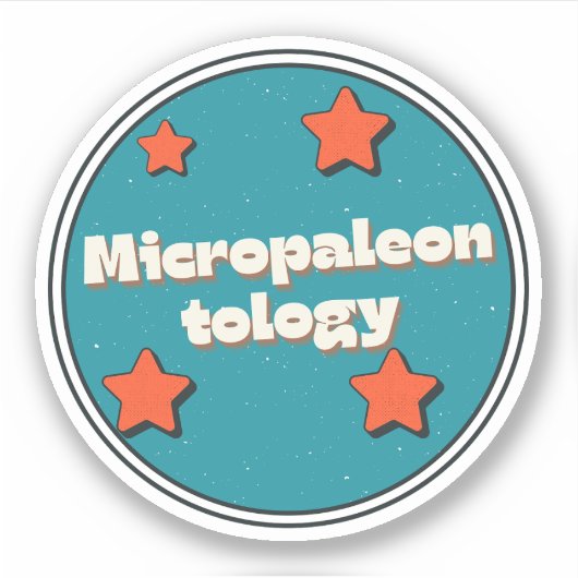 Sticker Micropaléontologie (Devant)