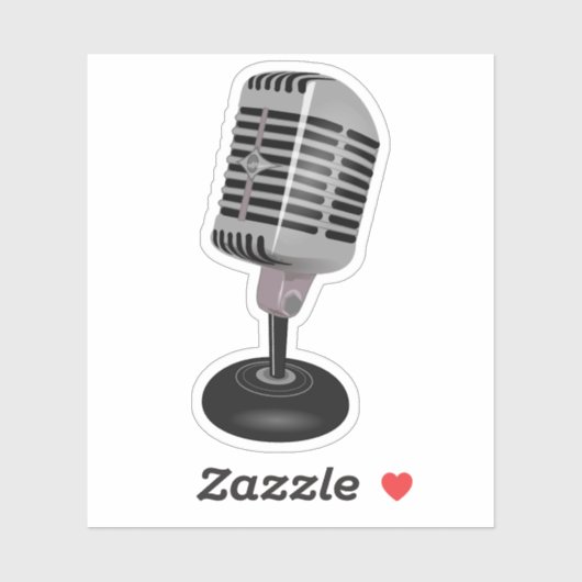 Sticker Microphone (Feuille)