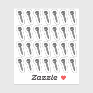 Sticker Microphone Karaoke Concert Podcast Bujo Planner