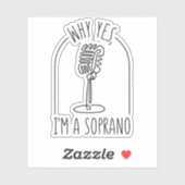 STICKER MICROPHONE MICROPHONE SOPRANO (Feuille)