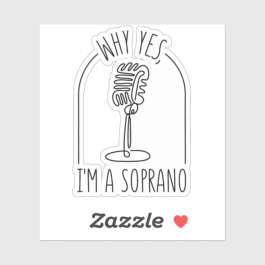 STICKER MICROPHONE MICROPHONE SOPRANO (Feuille)