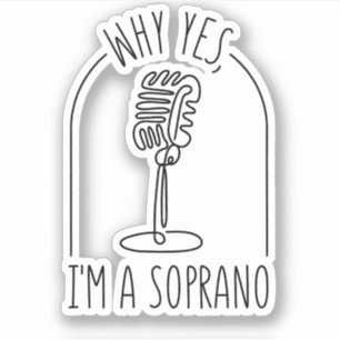 STICKER MICROPHONE MICROPHONE SOPRANO