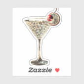 Sticker Mid Century Moderne Cran Citrus Cocktail (Feuille)