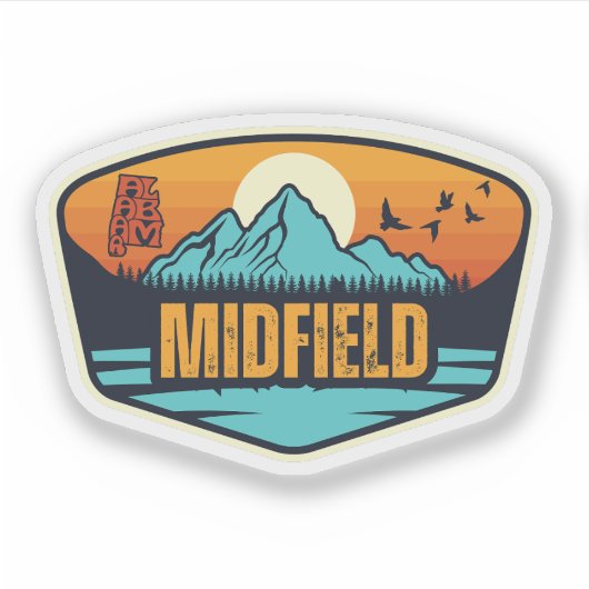 Sticker Midfield, Alabama (Devant)