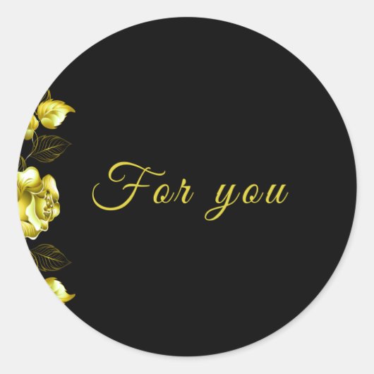 Sticker-Midnight Elegance collection Ronde Sticker (Voorkant)