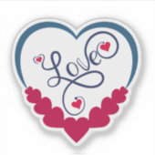 Sticker Mignon Amour Drôle (Devant)