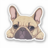Sticker mignon Bulldog (Recto)