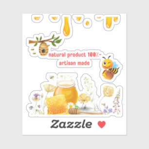 Sticker Mignon Clip Art d'Abeille – 40 Fichiers PNG pour A