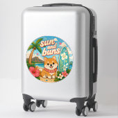 Sticker mignon kawaii hawaï (Sur valise)