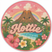 Sticker mignon kawaii hawaï  (Devant)
