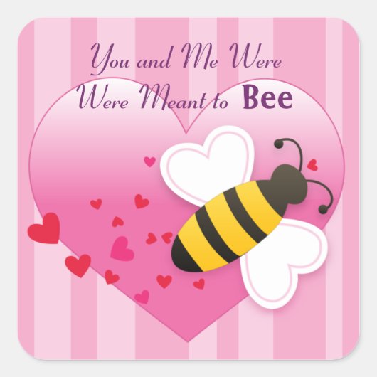 Sticker mignon Miel Abeille (Devant)