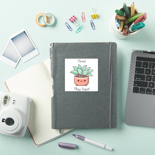 Sticker Mignon parent de plante fier (Couverture iPad)