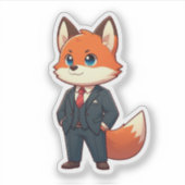 Sticker mignon renard, grand patron renard (Devant)