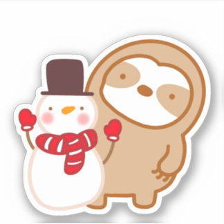 Sticker mignon Snowman