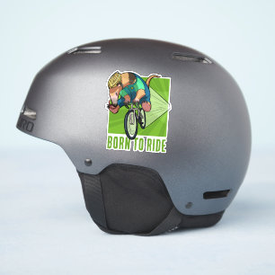 Sticker Mignon Tamandua Né Pour Faire Du Vélo Dessin Animé