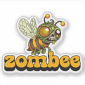 Sticker Mignonne abeille zombie (Devant)