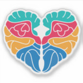 Sticker Mignonne Amour coloré (Devant)