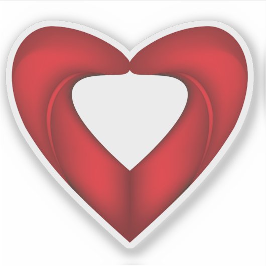 Sticker Mignonne amour rouge (Devant)