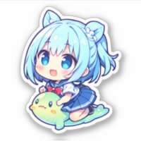mignonne chibi fille avec la chaux