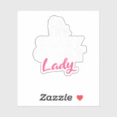 Sticker Mignonne comme Enfer Baphomet Tête de chèvre Paste (Feuille)