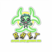 Sticker Mignonne, drôle de zombie (Devant)