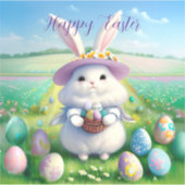 Sticker Mignonne lapin de Pâques 01 (Devant)