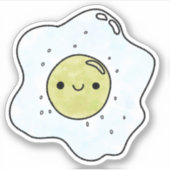 Sticker Mignonne levrette ensoleillée en haut de l'oeuf (Devant)