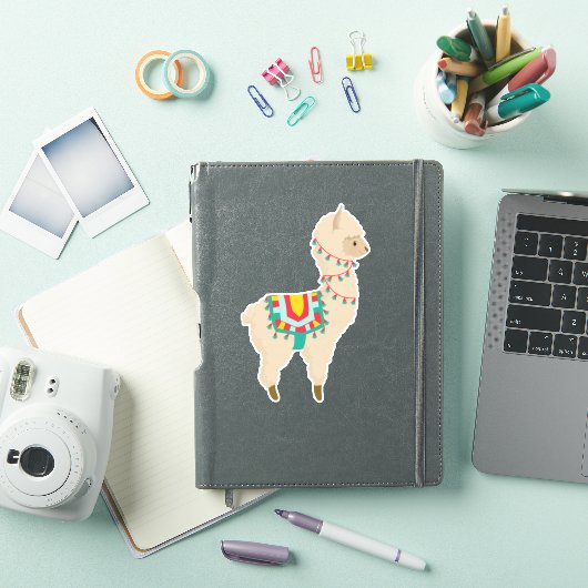 Sticker Mignonne Llama. (Couverture iPad)