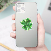 Sticker Mignonne Maman Lucky Papa Saint Patrick (Téléphone)
