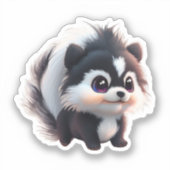 Sticker Mignonne skunk woods animaux forêt amis amis (Recto)