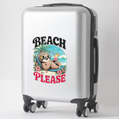 Sticker Mignonne Sloth été (Sur valise)