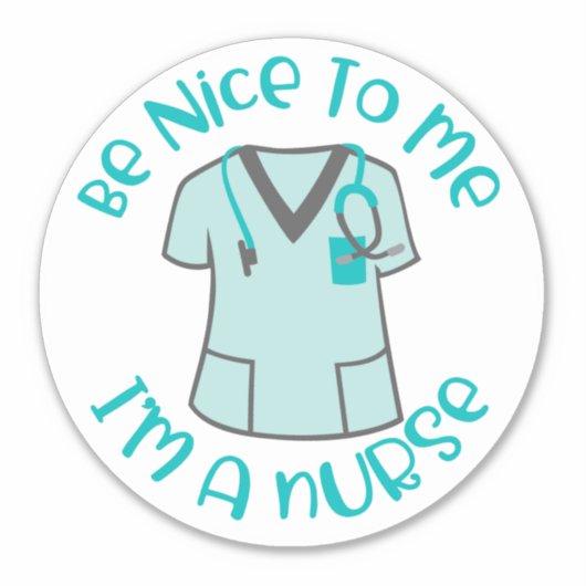 Sticker Mignonne Sois gentil avec moi Je suis un Autocolla (Devant)