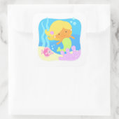 Sticker Mignonne Sous La Mer Sirène (Sac)