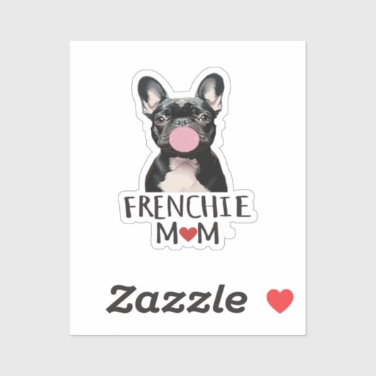 Sticker Mignonne taureau français (Feuille)