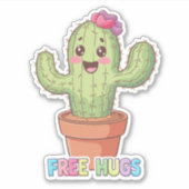 Sticker Mignonnes accolades gratuites Cactus (Devant)