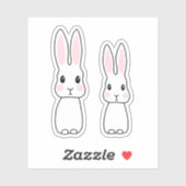 Sticker Mignons lapins (Feuille)