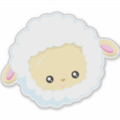 Sticker Mignons, Petits moutons, Moutons bébés, Moutons bl (Devant)