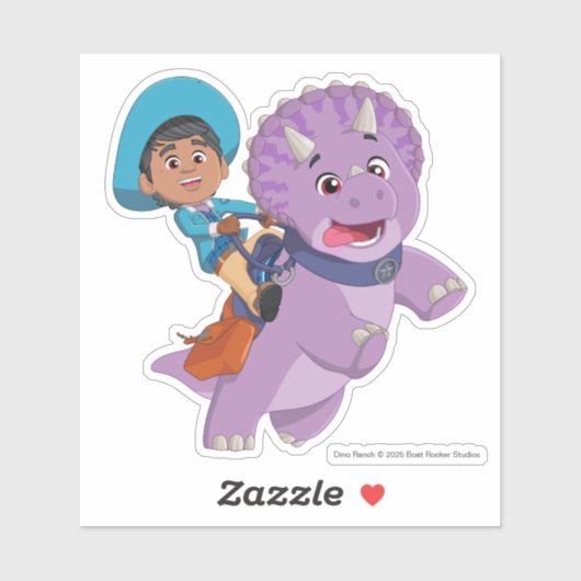 Sticker Miguel et Tango | Dino Ranch (Feuille)