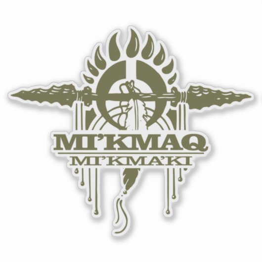 Sticker Mi'kmaq (Micmac) 2o (Devant)