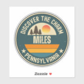 Sticker Miles, Pennsylvanie (Feuille)