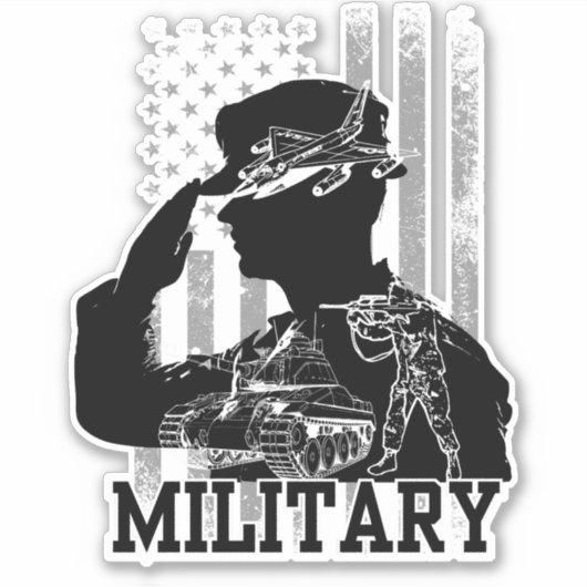 Sticker Militaire (Devant)