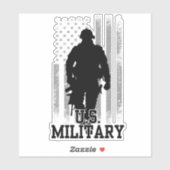 Sticker Militaire américain (Feuille)
