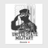 Sticker Militaire des États-Unis (Feuille)