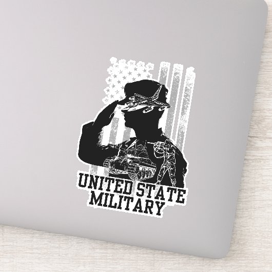 Sticker Militaire des États-Unis (Détail)