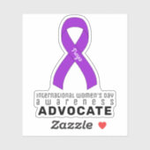 Sticker Militante internationale pour la sensibilisation à (Feuille)